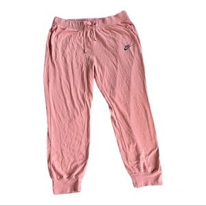 Pink nike sweatpants. Size Medium